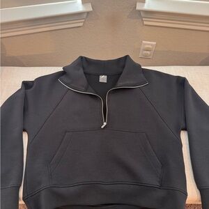 CALIA Half Zip Pullover; Black; Size M; Barely worn